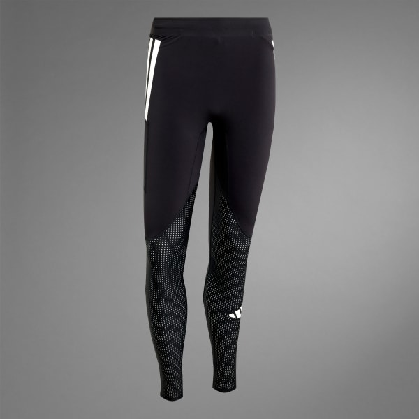 アディダス アディゼロ ランニング ロングレギンス - ブラック