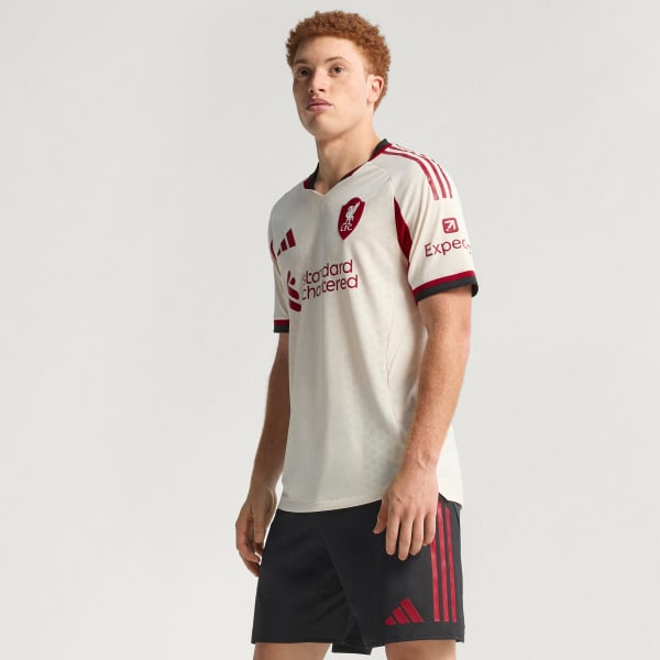 adidas Liverpool FC 25/26 Away Authentic Jersey - White | Free