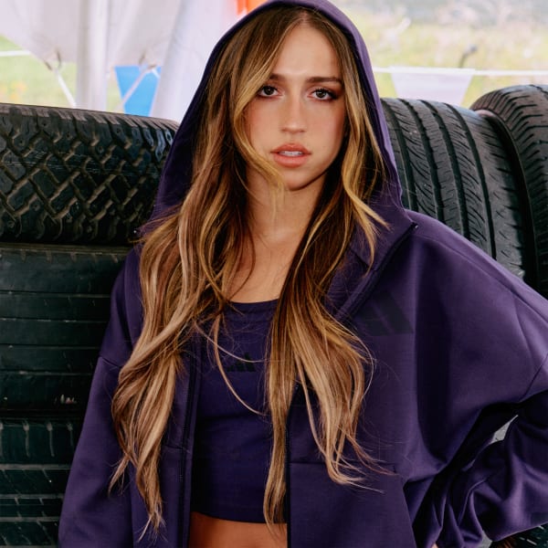 adidas Z.N.E. フルジップパーカー - パープル | アディダス ジャパン