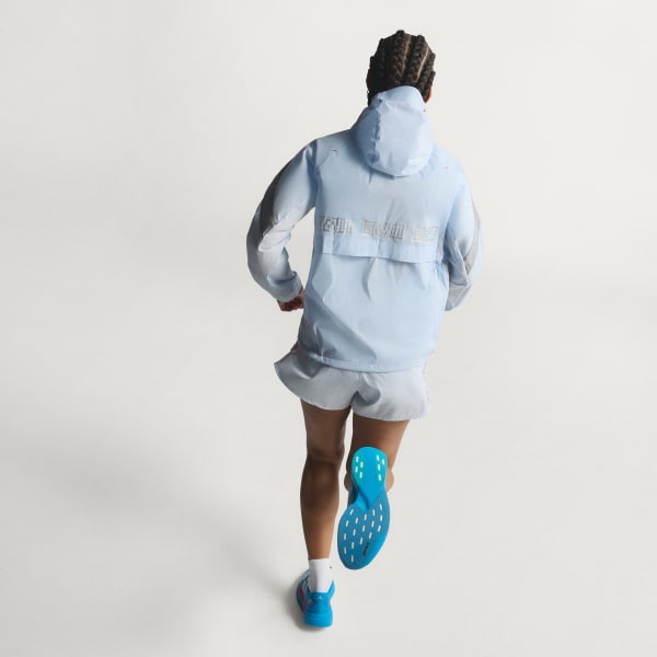 アディダス アディゼロ駅伝ランニングジャケット - ブルー