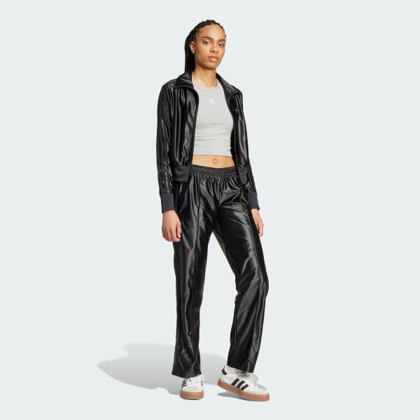 アディダス ファイヤーバード ローライズ トラックパンツ - ブラック
