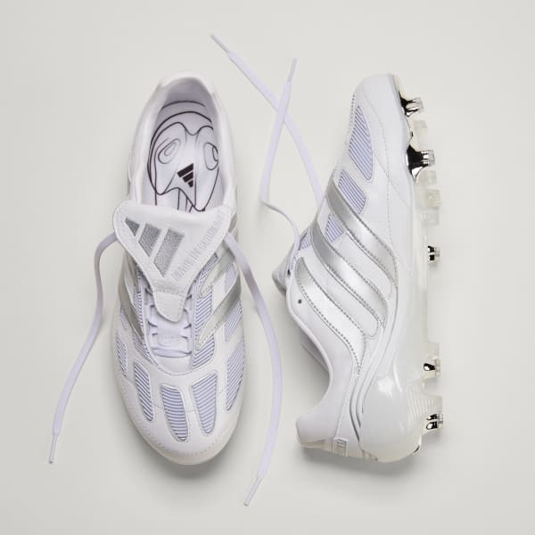 adidas Predator Precision Firm Ground Cleats - White | Free
