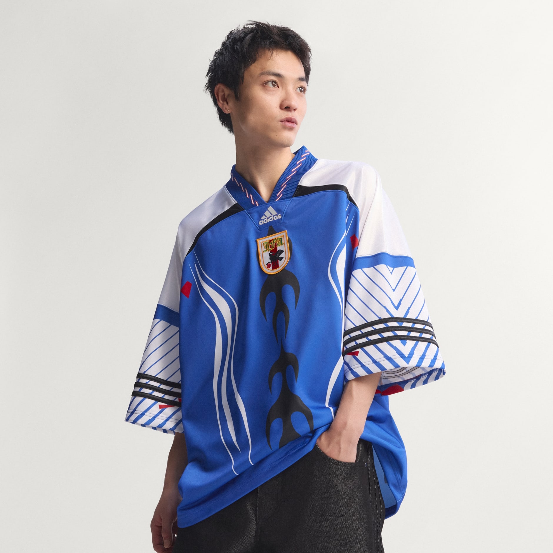 Clothing - Bringback Remixed Japan Jersey - Blue | adidas Oman