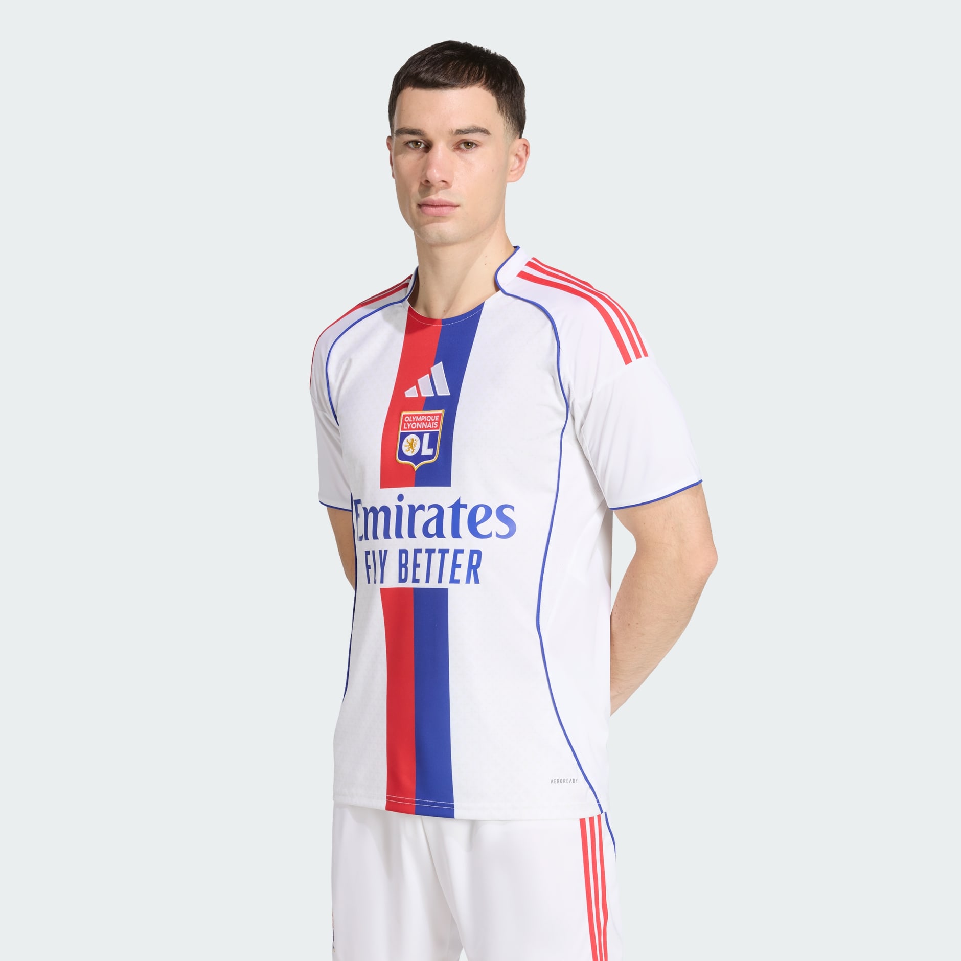 Clothing - Olympique Lyonnais 25/26 Home Jersey - White | adidas Oman
