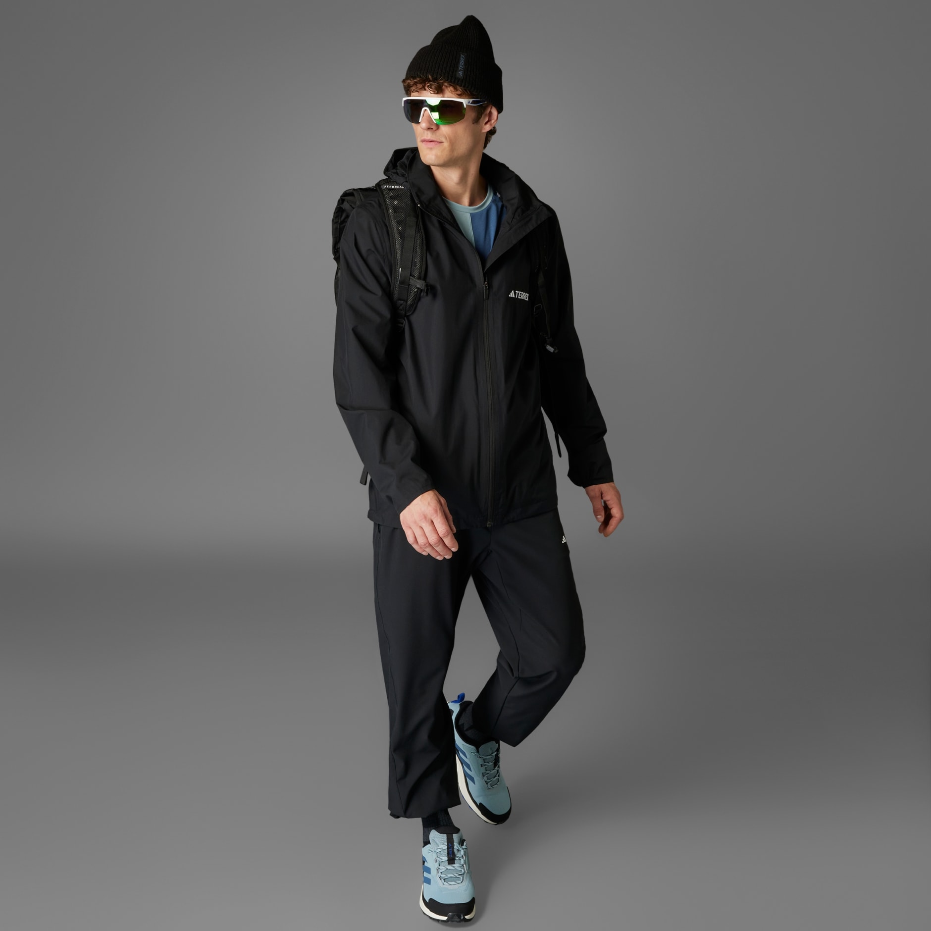 Clothing - Multi Essentials 2L Rain Jacket - Black | adidas Oman
