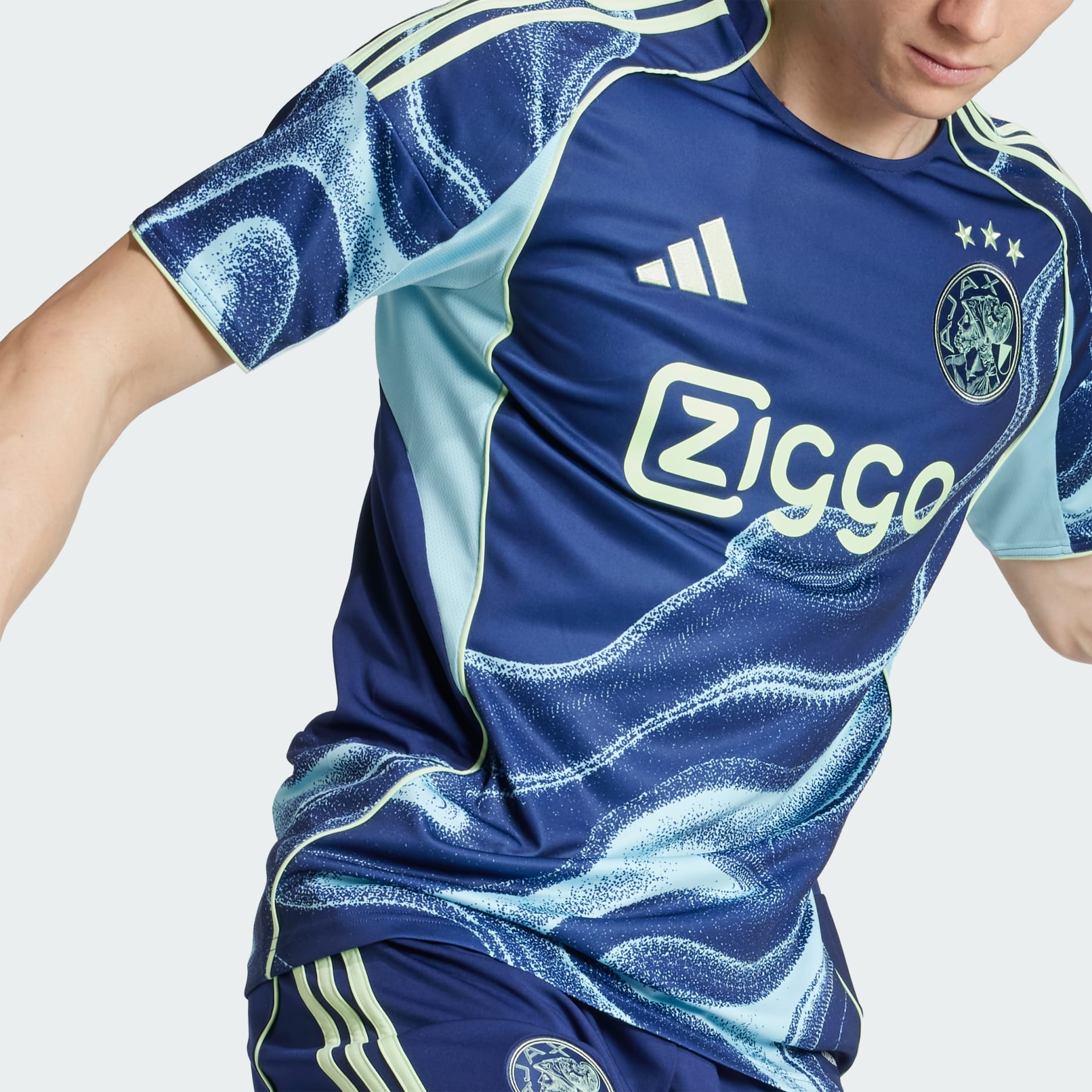 Clothing - Ajax Amsterdam 25/26 Away Jersey - Blue | adidas Oman