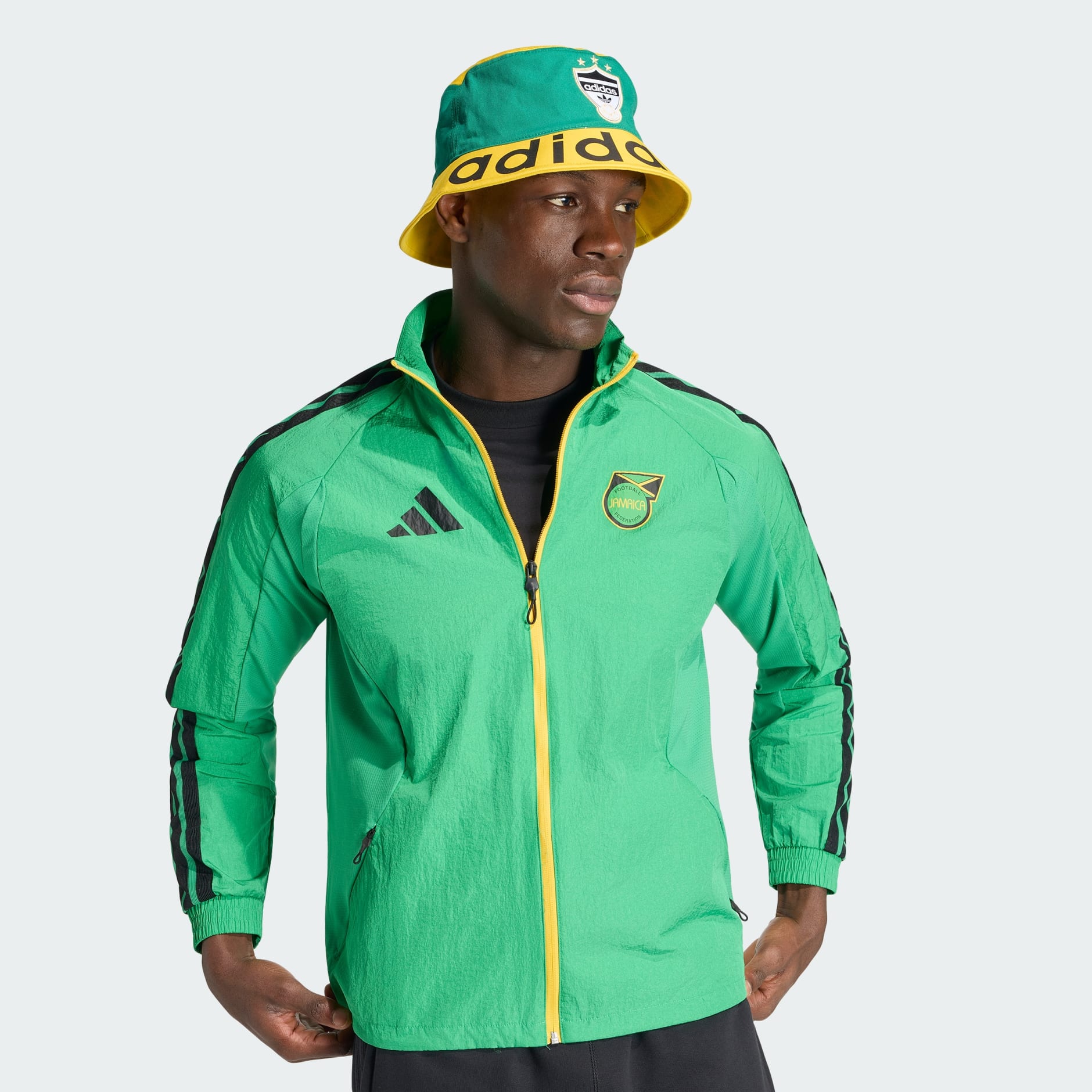 adidas Jamaica x Bob Marley Home Anthem Jacket - Green | adidas UAE