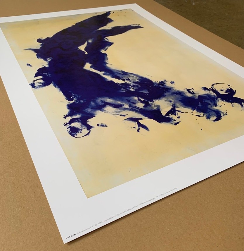 Yves Klein Anthropometrie ANT 130, 1960 Poster Art print