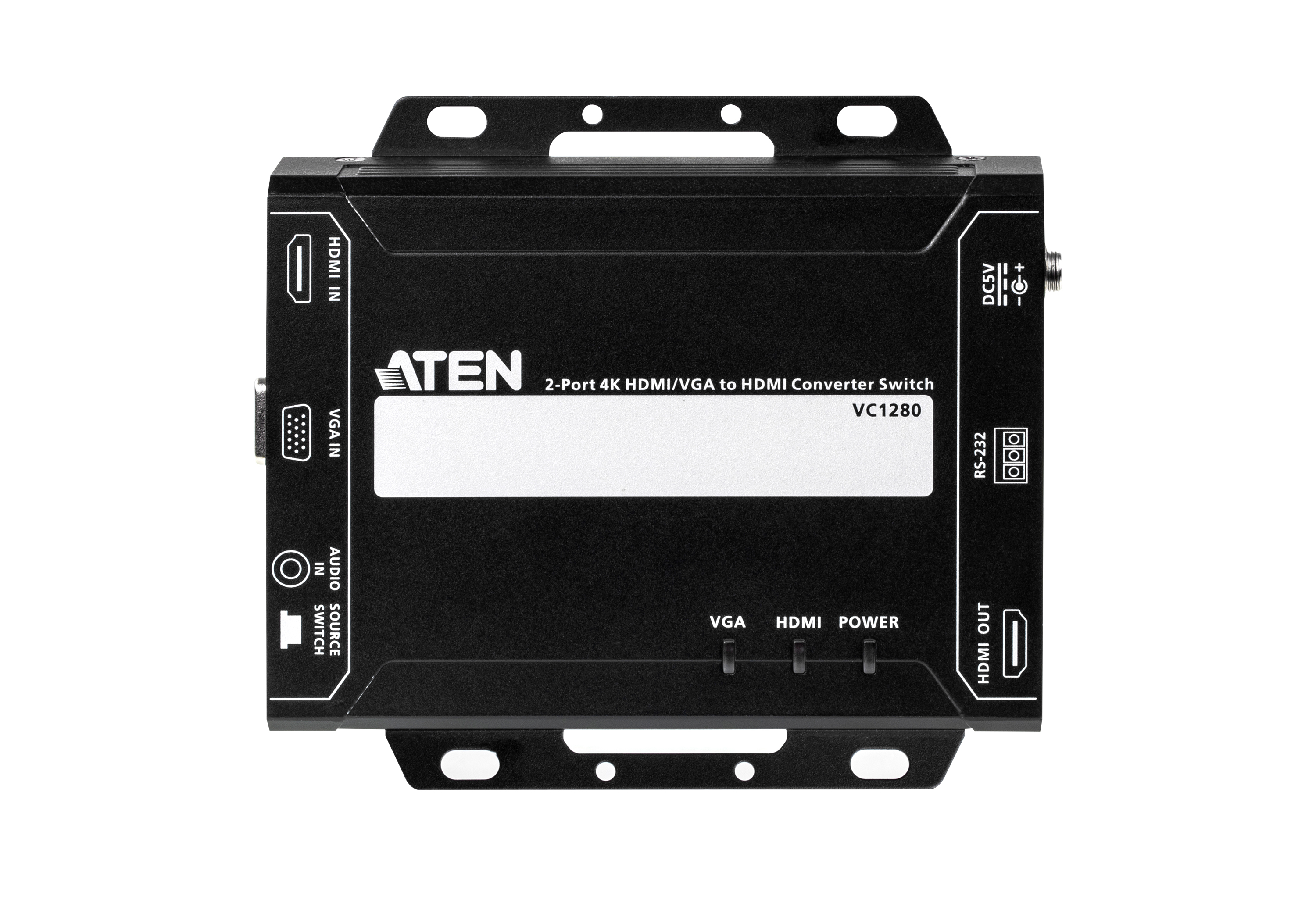 2-Port 4K HDMI/VGA to HDMI Converter Switch - VC1280, ATEN Video