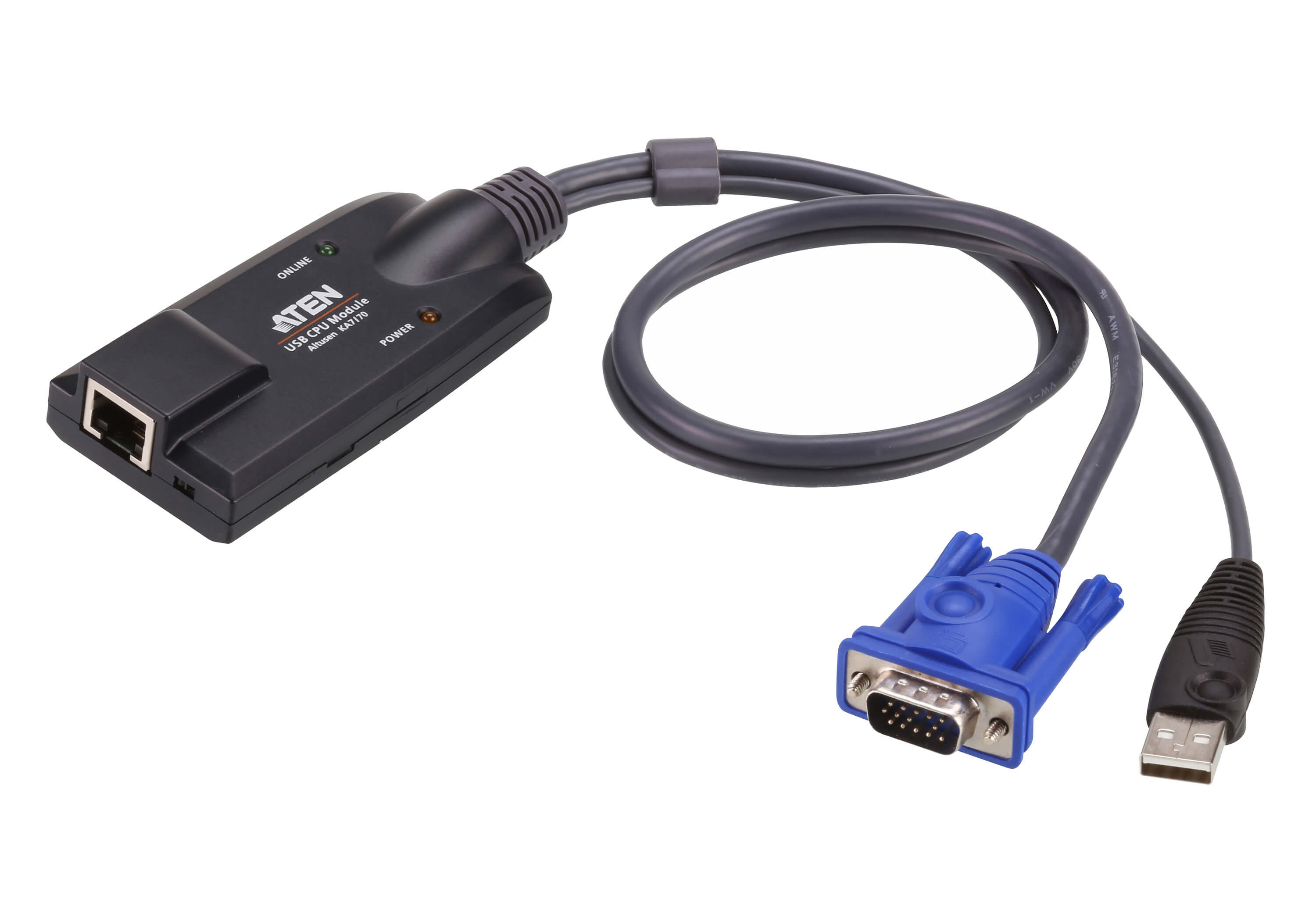 USB VGA KVM Adapter with Composite Video Support - KA7170, ATEN