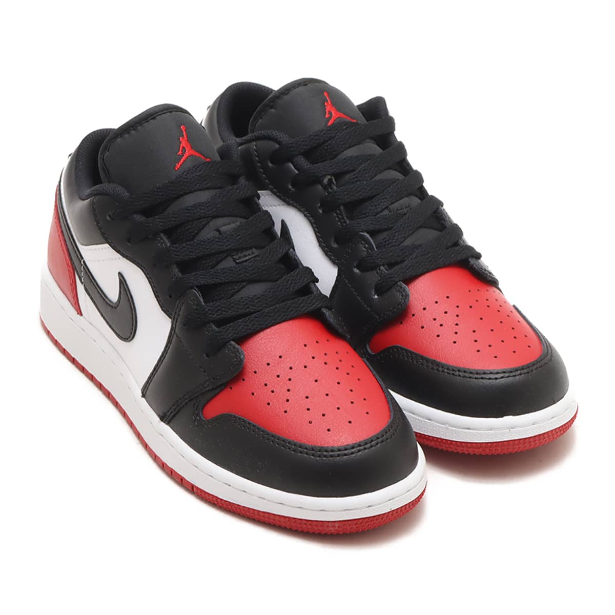JORDAN BRAND AIR JORDAN 1 LOW GS (WHITE/BLACK-VARSITY RED-WHITE