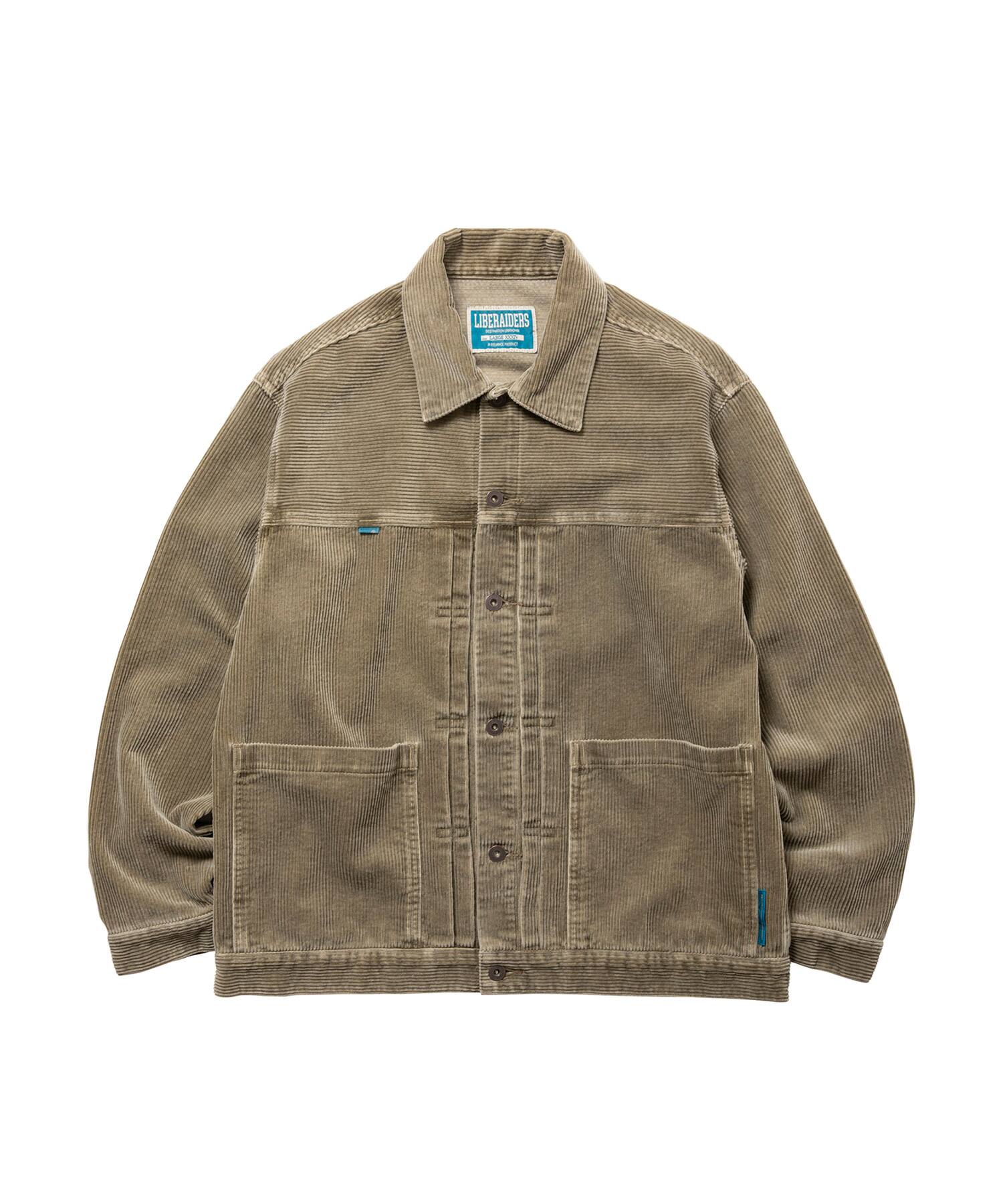 LIBERAIDERS GARMENT DYED CORDUROY JACKET BEIGE（リベレイダース