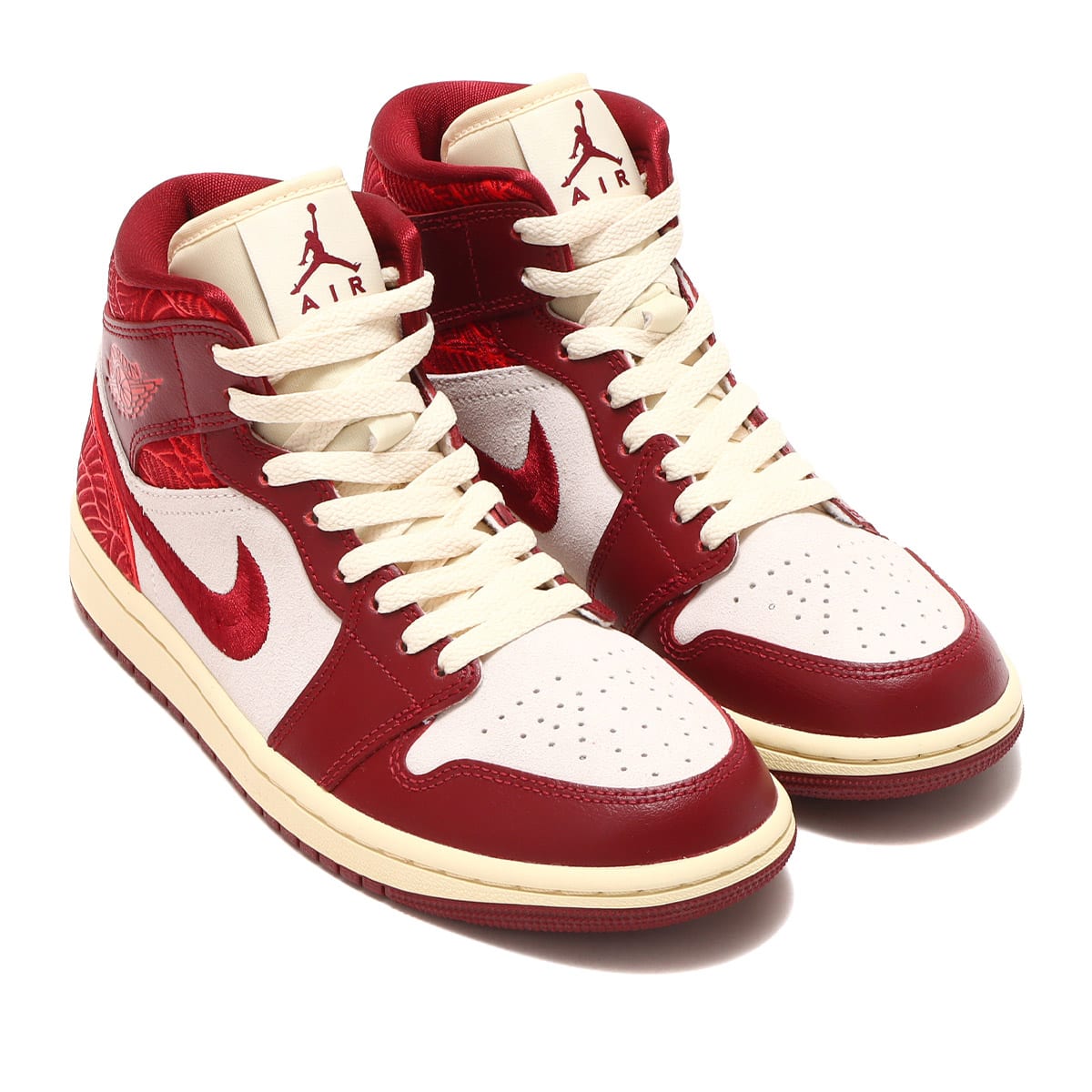 JORDAN BRAND WMNS AIR JORDAN 1 MID SE TEAM RED/UNIVERSITY RED-SAIL