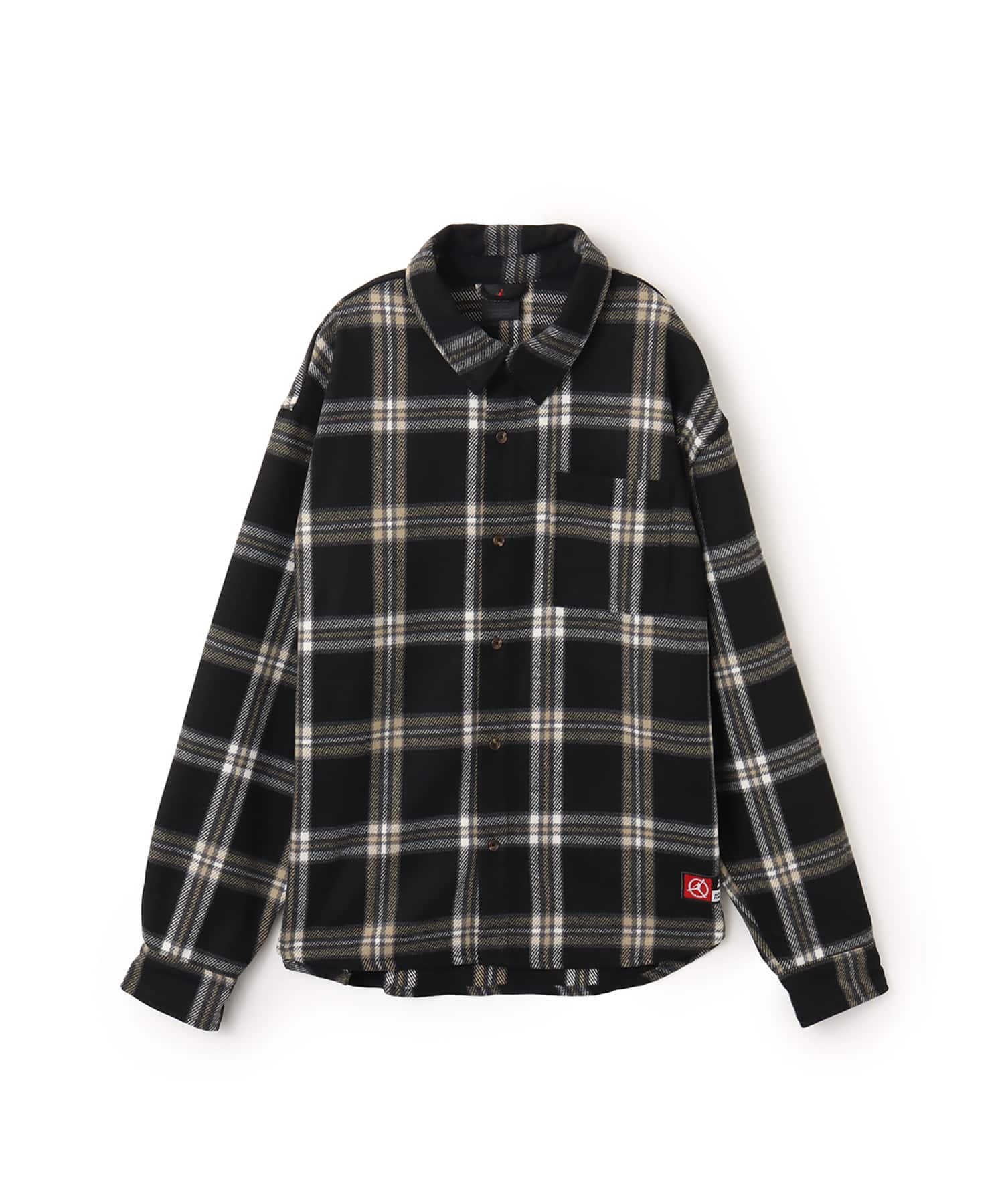 JORDAN BRAND M J FLT CLB FLANNEL SHIRT BLACK（ジョーダン ブランド