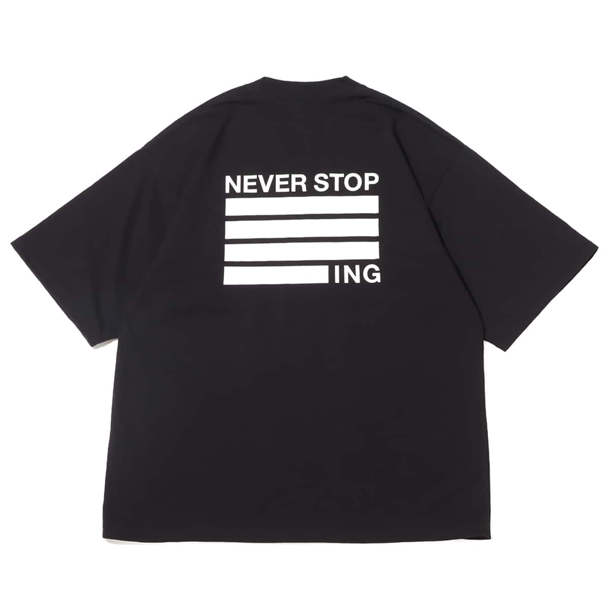 THE NORTH FACE S/S NEVER STOP ING TEE BLACK 23FW-I（ザ・ノース