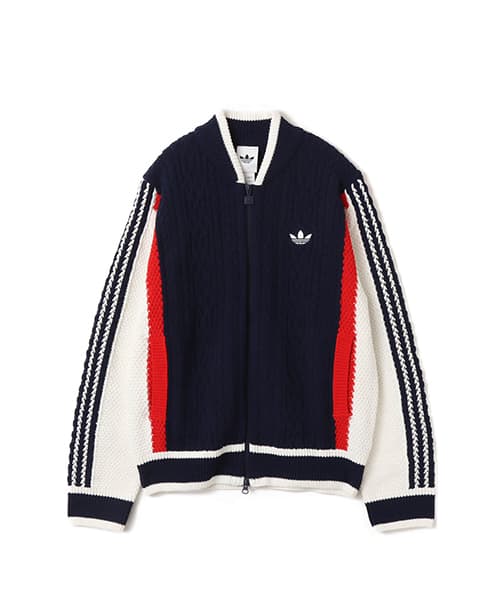 adidas RETRO REMIX CARDIGAN ブラック/グレーストレータ/オフホワイト