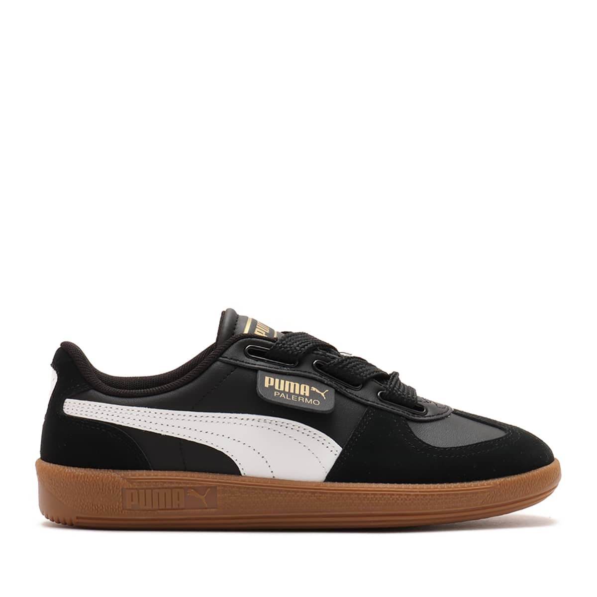 PUMA PALERMO WIDE LACE SD PUMA BLACK-PUMA WHITE-PUMA T （プーマ