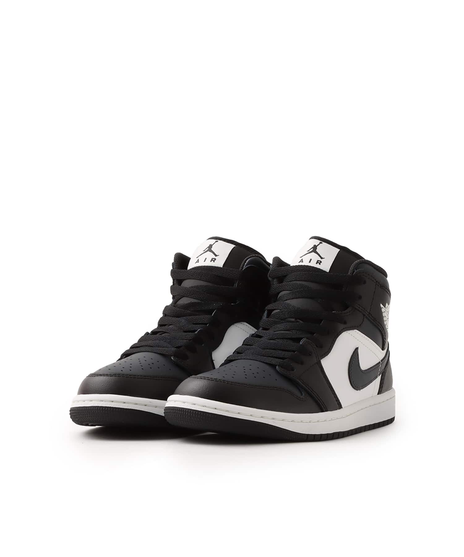 JORDAN BRAND AIR JORDAN 1 MID BLACK/OFF NOIR-SUMMIT WHITE