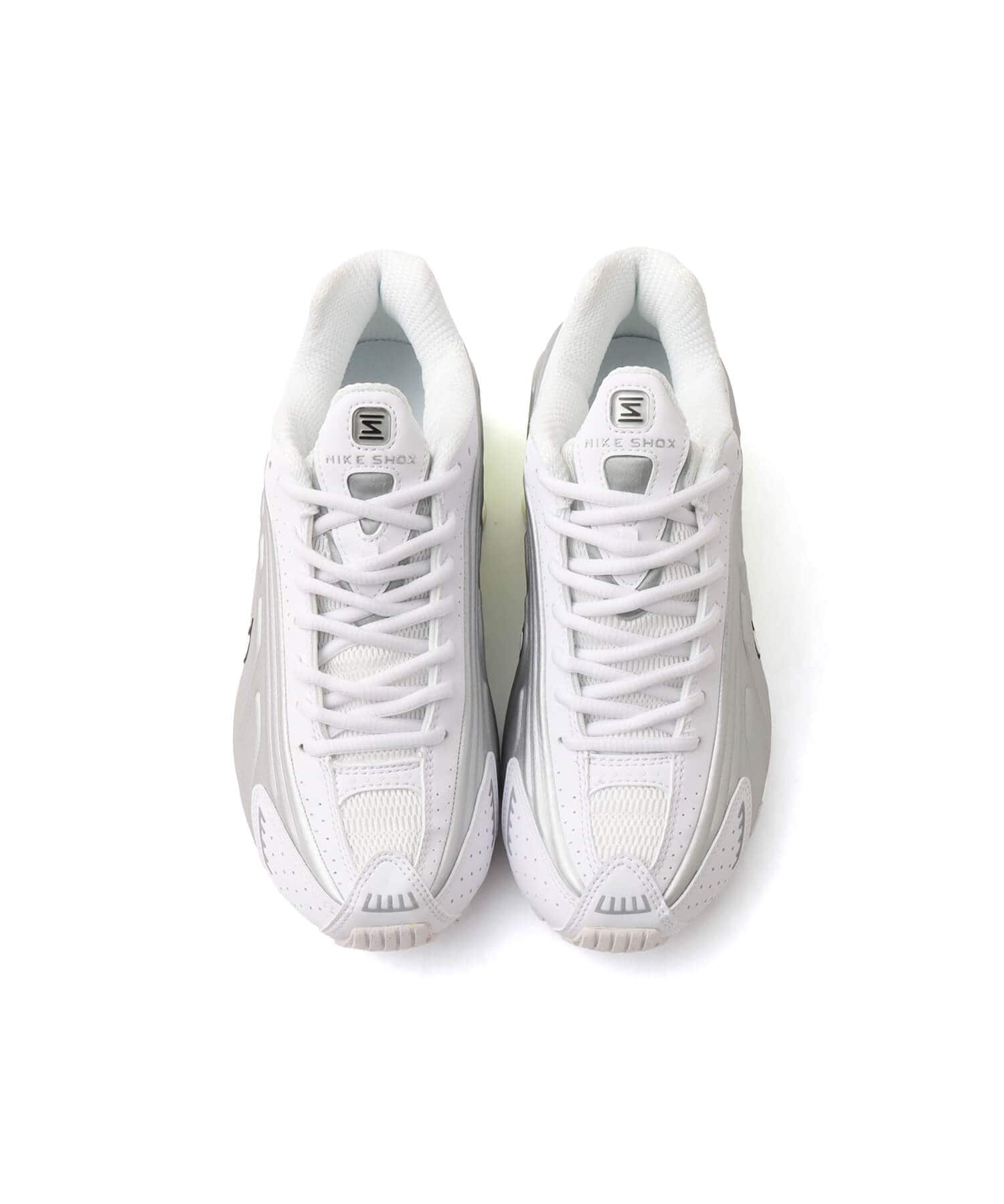 NIKE SHOX R4 WHITE/WHITE-METALLIC SILVER-VOLT （ナイキ ウィメンズ