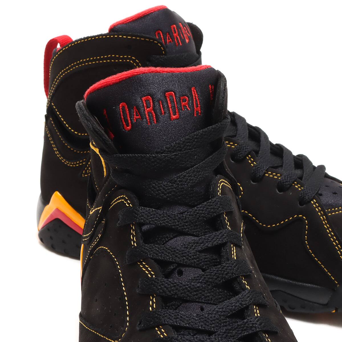 JORDAN BRAND AIR JORDAN 7 RETRO BLACK/CITRUS-VARSITY RED 22FA-I