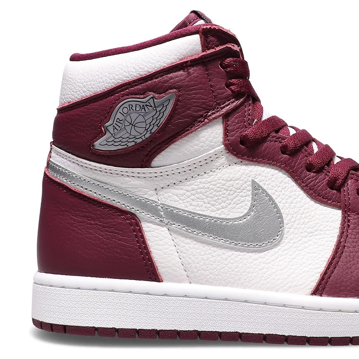 JORDAN BRAND AIR JORDAN 1 RETRO HIGH OG BORDEAUX/METALLIC SILVER