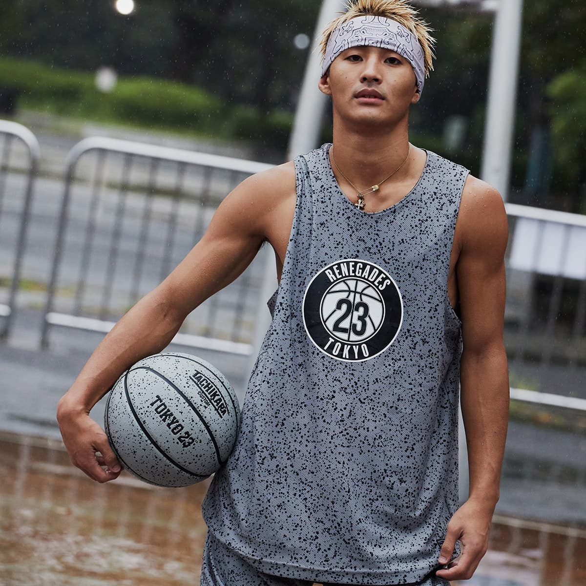 TOKYO 23 RENEGADES REVERSIBLE MESH TANK SPLATTER / BLACK 22FW-I