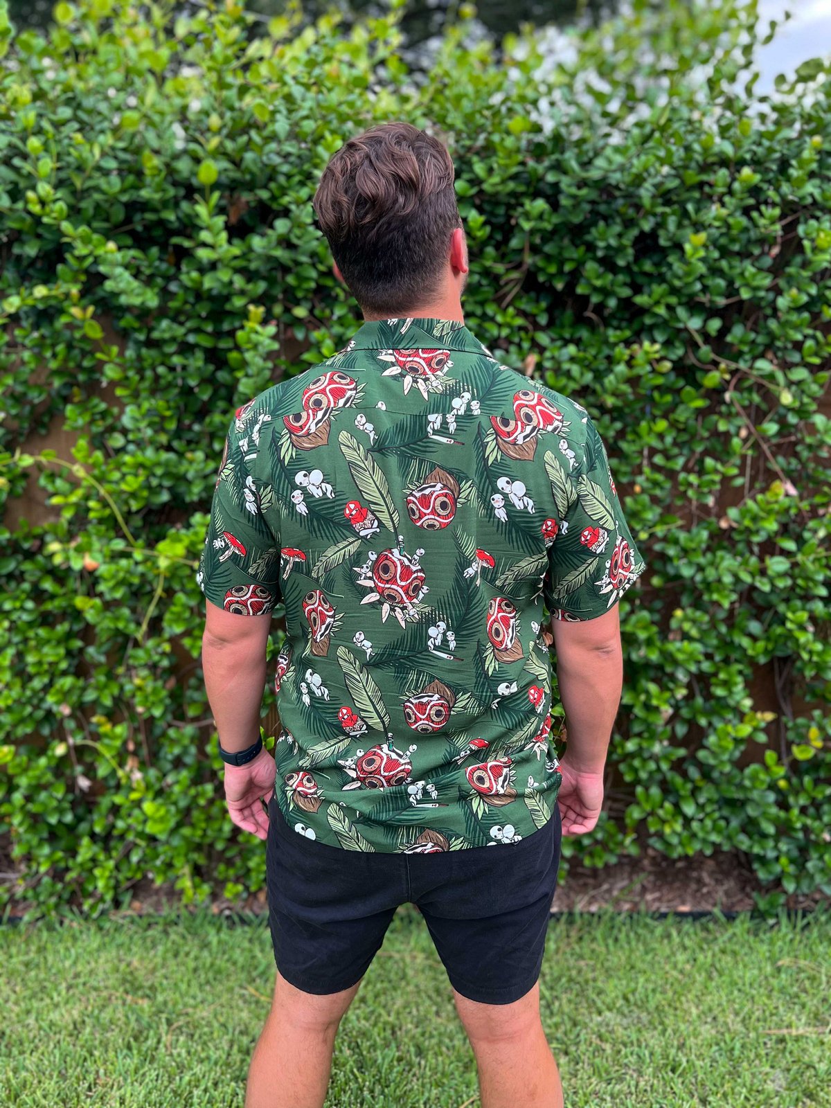 Tipsy Kodama Aloha Shirt - Green | coxswaindunsel