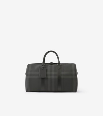 Boston Holdall in Charcoal - Men, Canvas | Burberry® Official