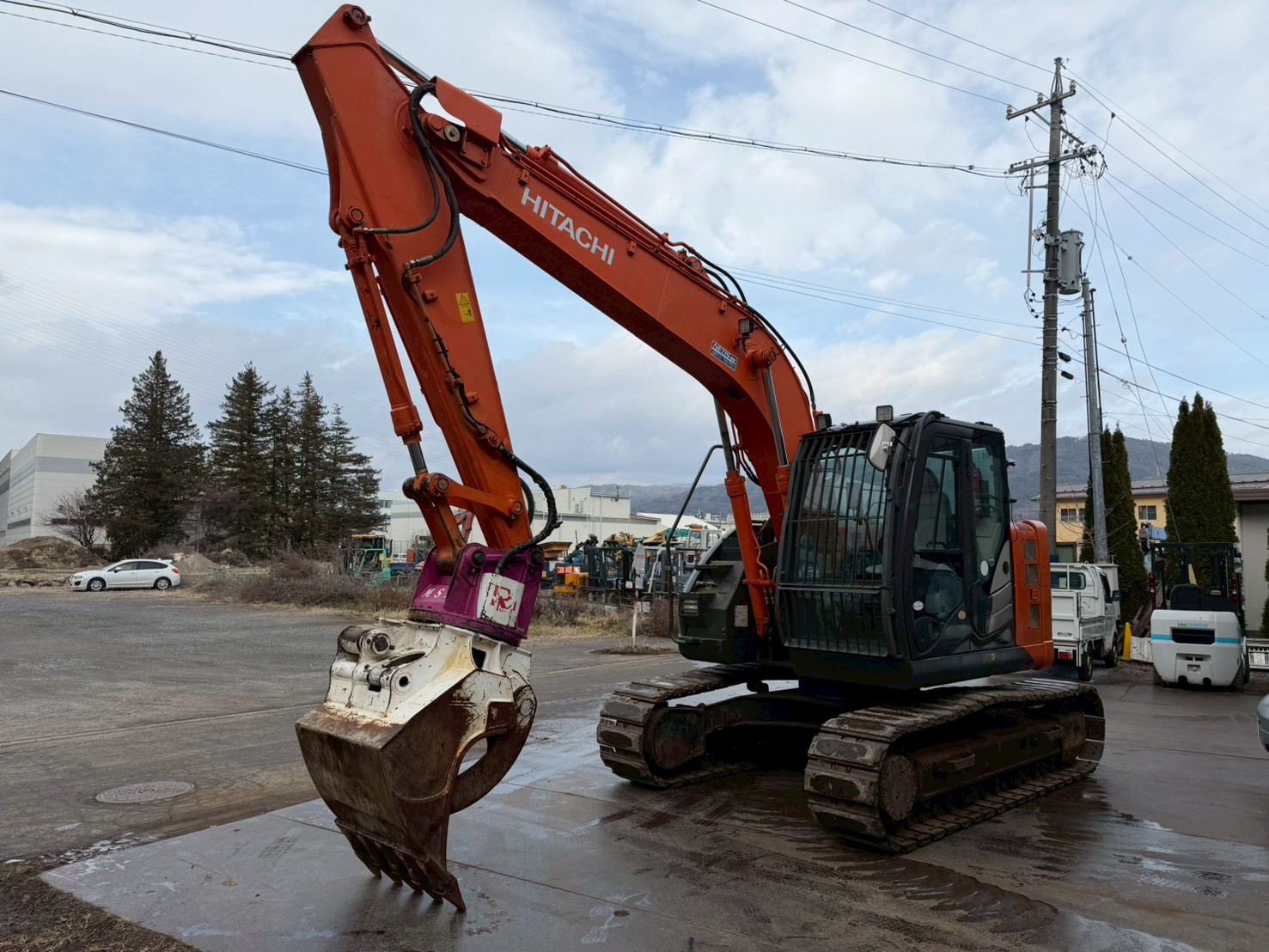 長野発☆日立 ZX135US-5B 2015 H27年式 4315時間☆レンタル可☆