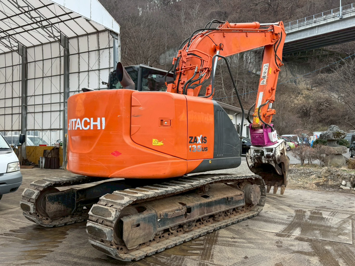 長野発☆日立 ZX135US-5B 2015 H27年式 4315時間☆レンタル可☆