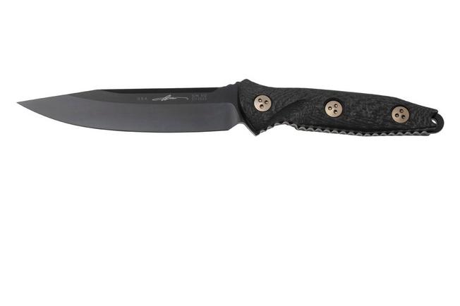 Microtech Socom Alpha Mini 113-1DLCCFS, Black DLC M390, Black