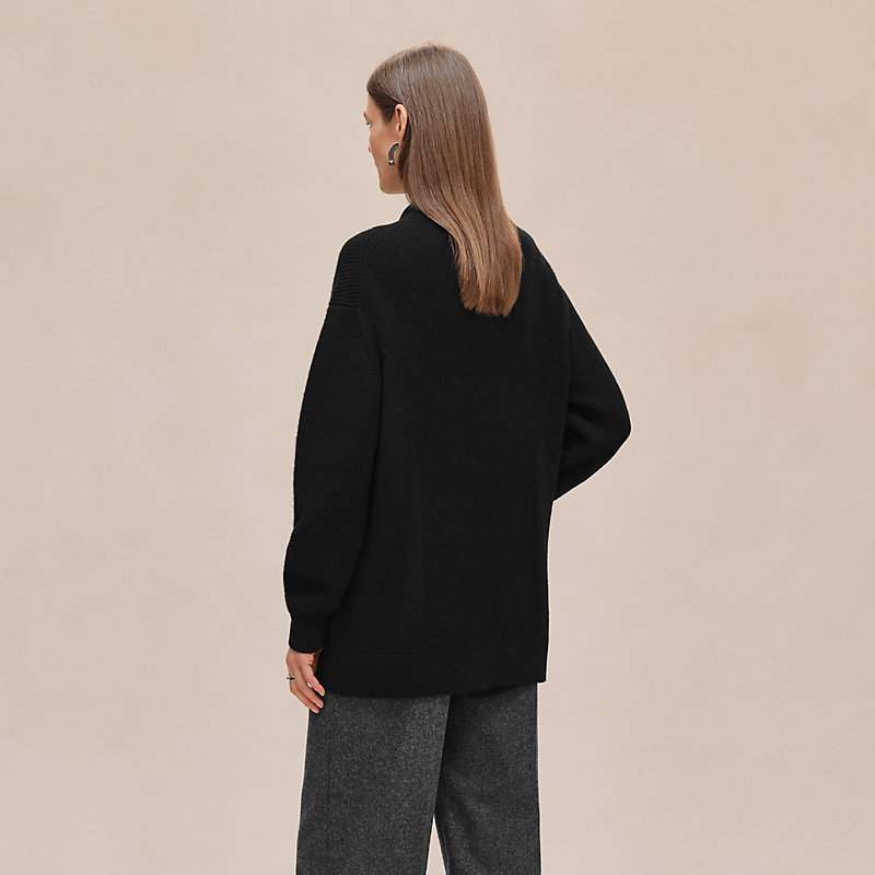 Long cardigan - Black | Hermès USA