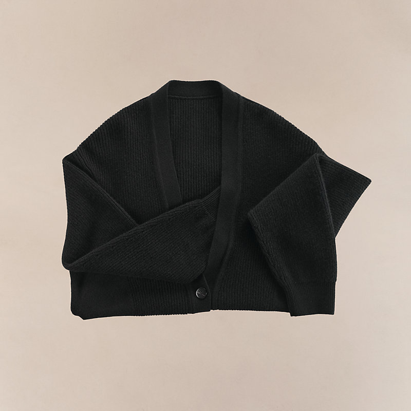 Long cardigan - Black | Hermès USA