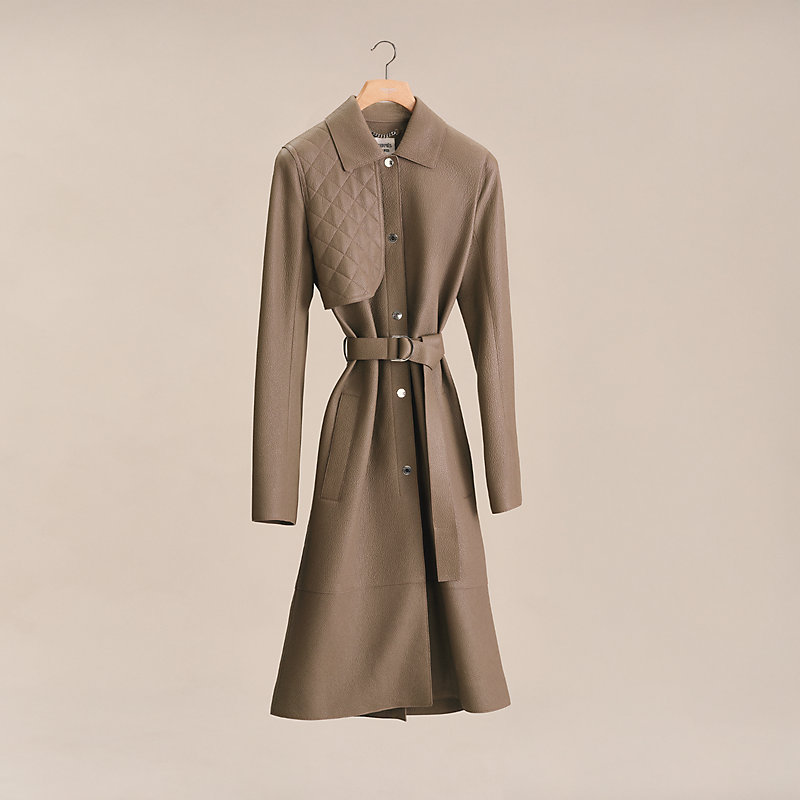 Trench coat - Grey | Hermès USA