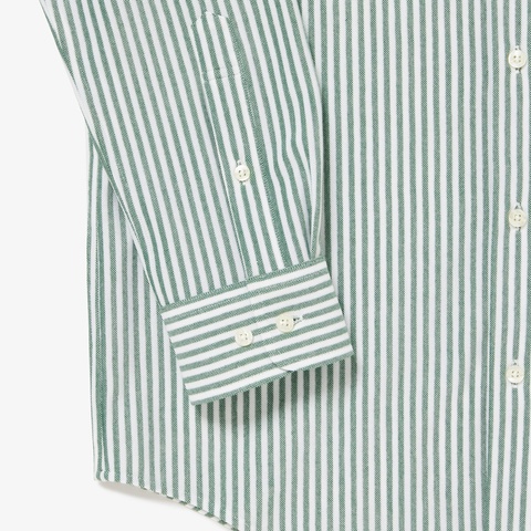 クールマックスブレンド鹿の子地ストライプシャツ CH718EL - ラコステ