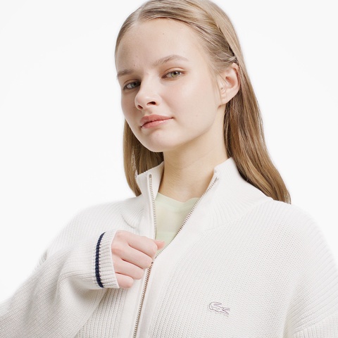 ジップアップローゲージニットブルゾン AF015J - ラコステ（LACOSTE