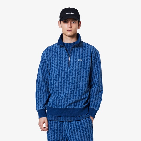 インディゴスウェットモノグラムトラックジャケット SH2895 - ラコステ