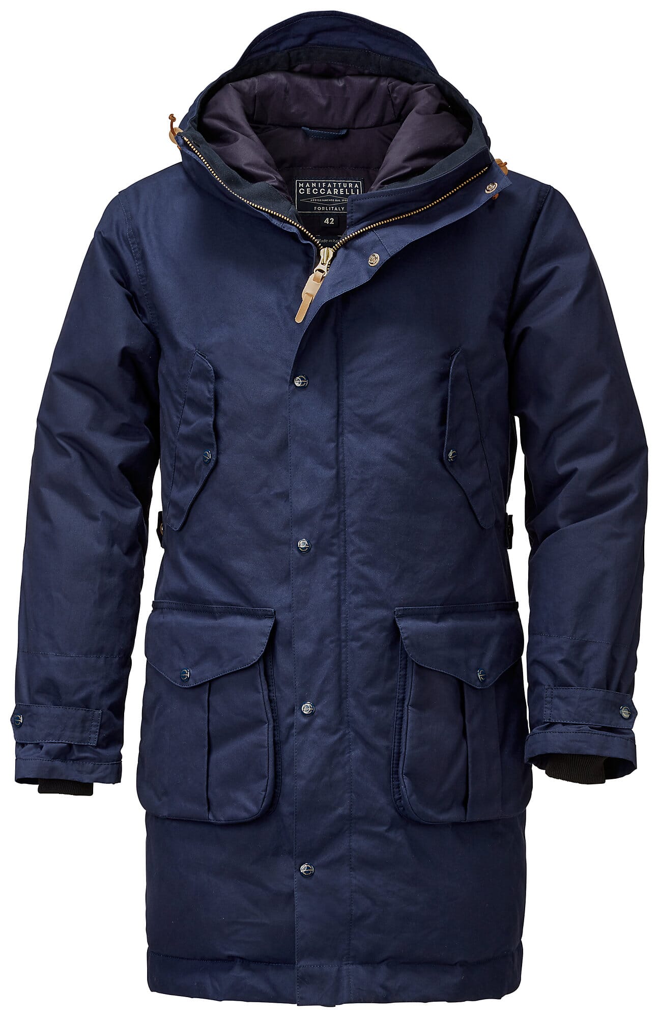 Men down parka, Navy | Manufactum