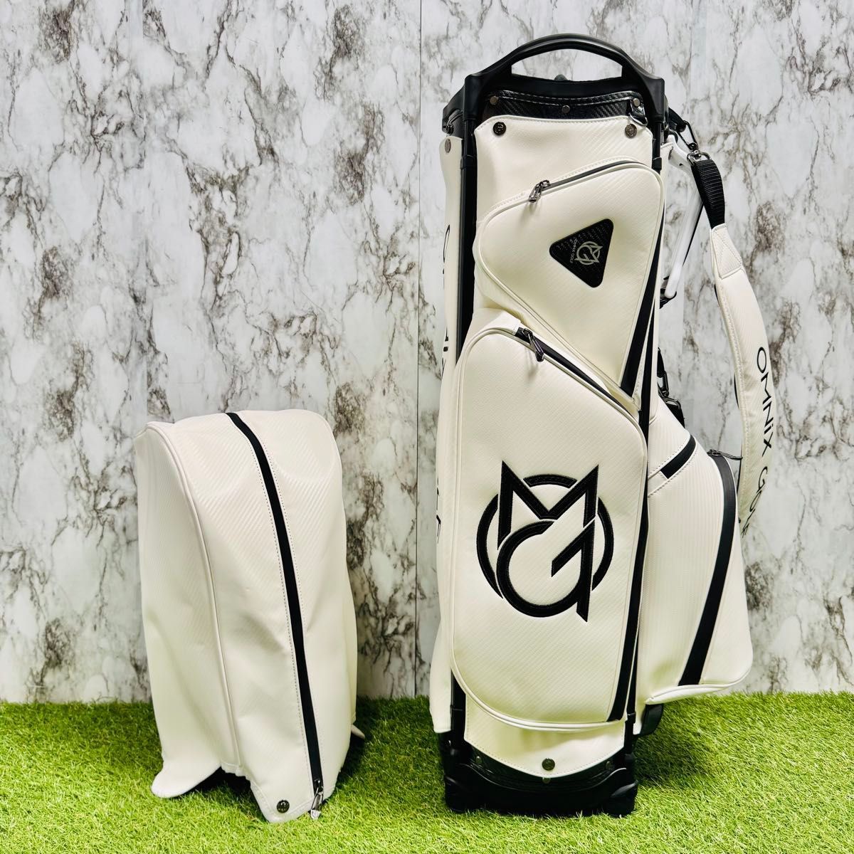 新品未使用】オムニックス カート式 キャディバッグ ゴルフバッグ