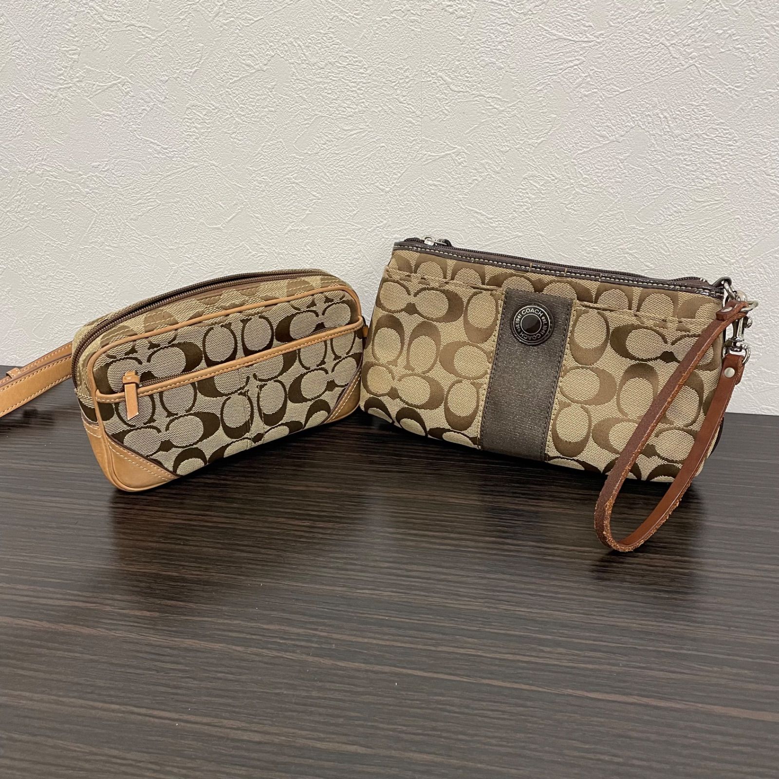 COACH コーチ ウエストポーチ ボディバック ベージュ ウォレットポーチ