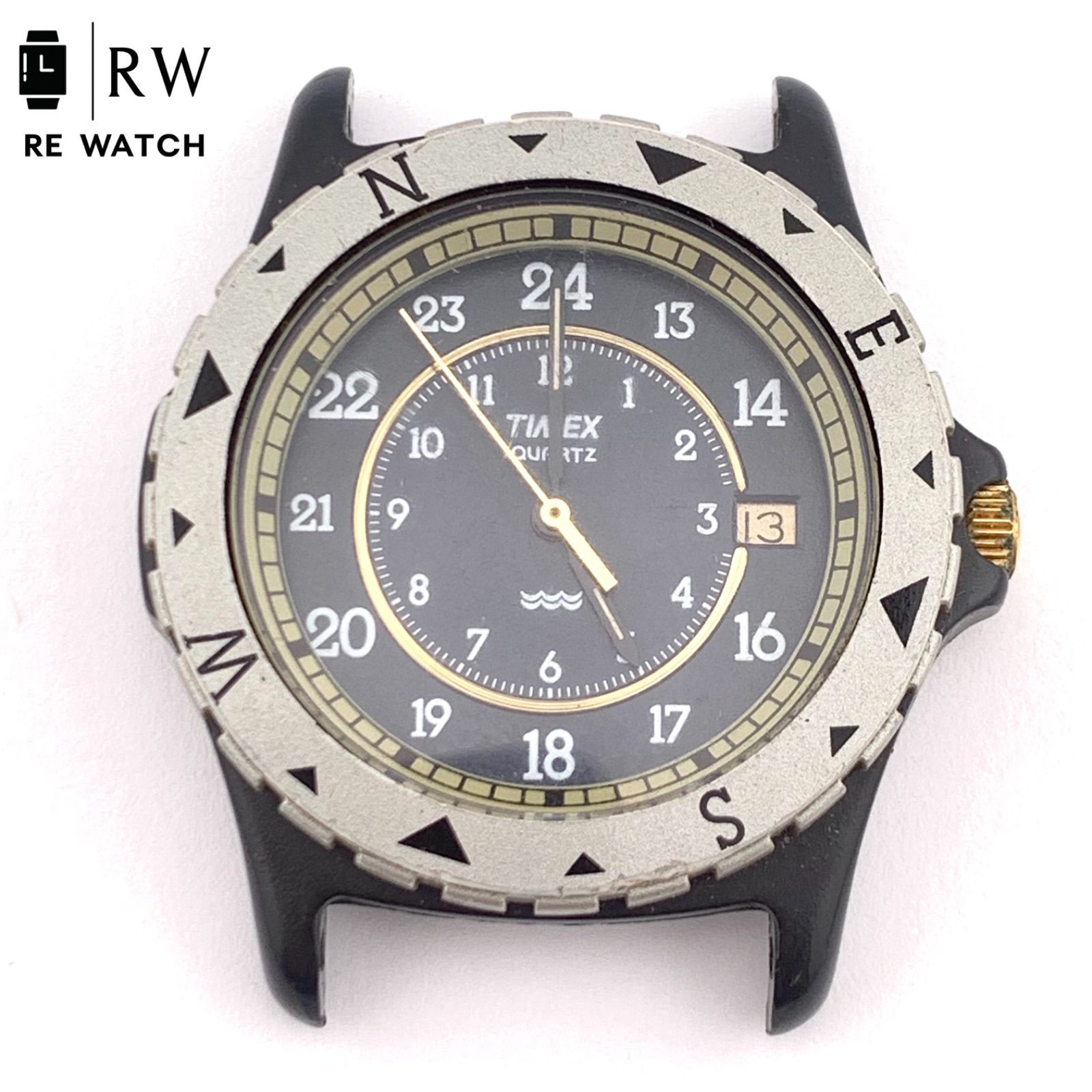 ジャンク】TIMEX AB クォーツ 腕時計 方位表示付き - メルカリ