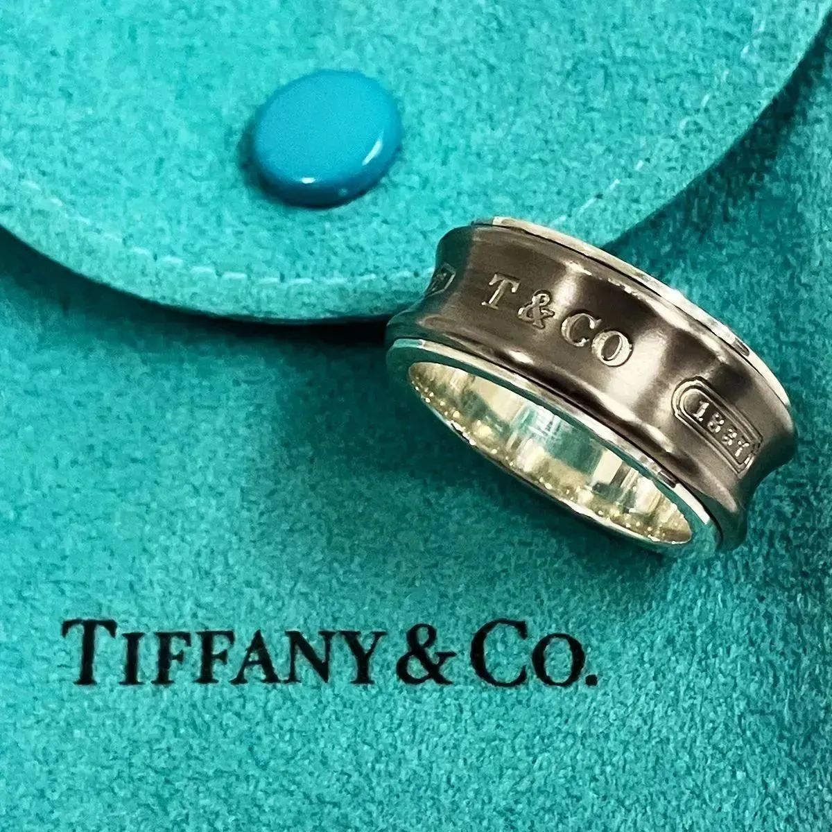 ティファニー Tiffany&Co ティファニー ナローリング チタン 20号 925