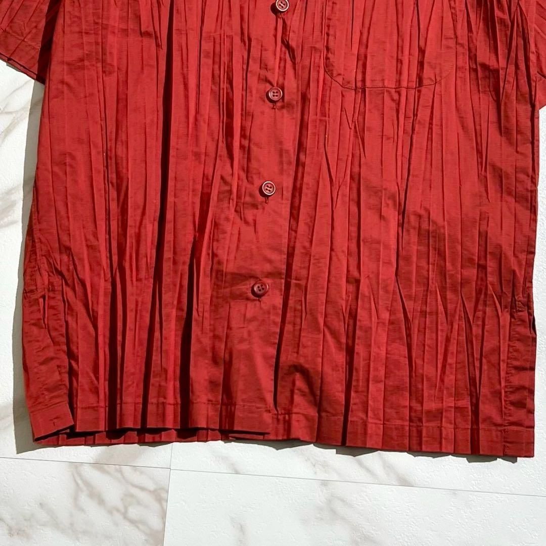極美品 ISSEY MIYAKE イッセイミヤケ プリーツ加工 半袖シャツ