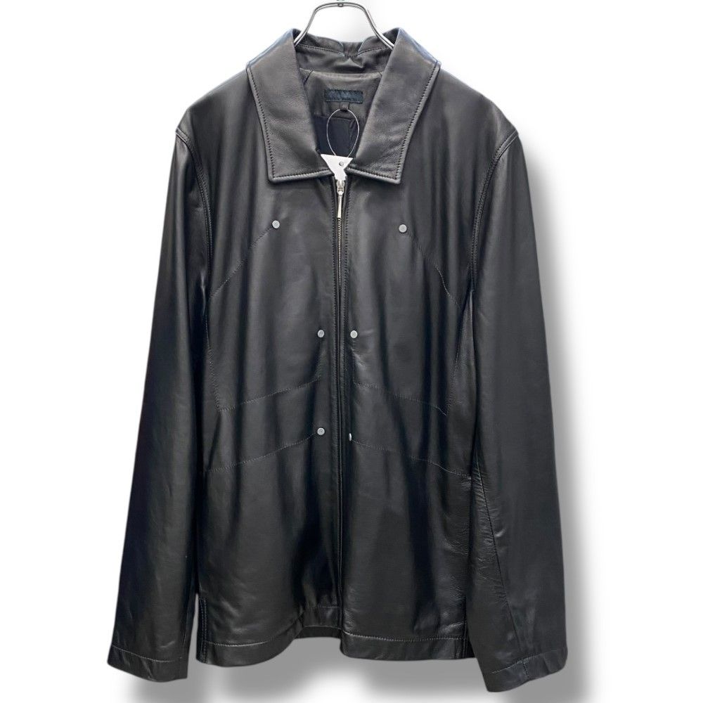 OMAR AFRIDI 23SS スタッズ レザージャケット サイズ46 ブラック