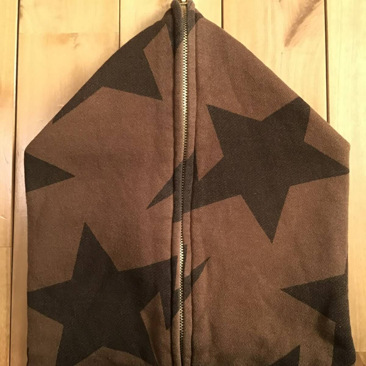 BAPE スター パーカー Lサイズ ブラウン a bathing ape BAPE STA full