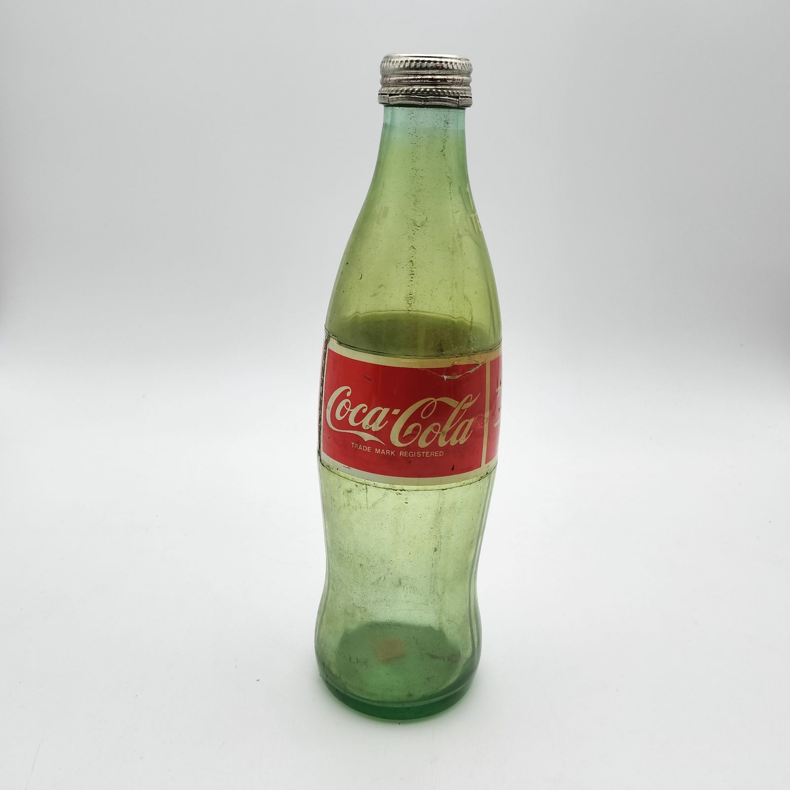 昭和レトロ ガラス空き瓶3本 コカコーラ1L & スプライト1L & ペプシ