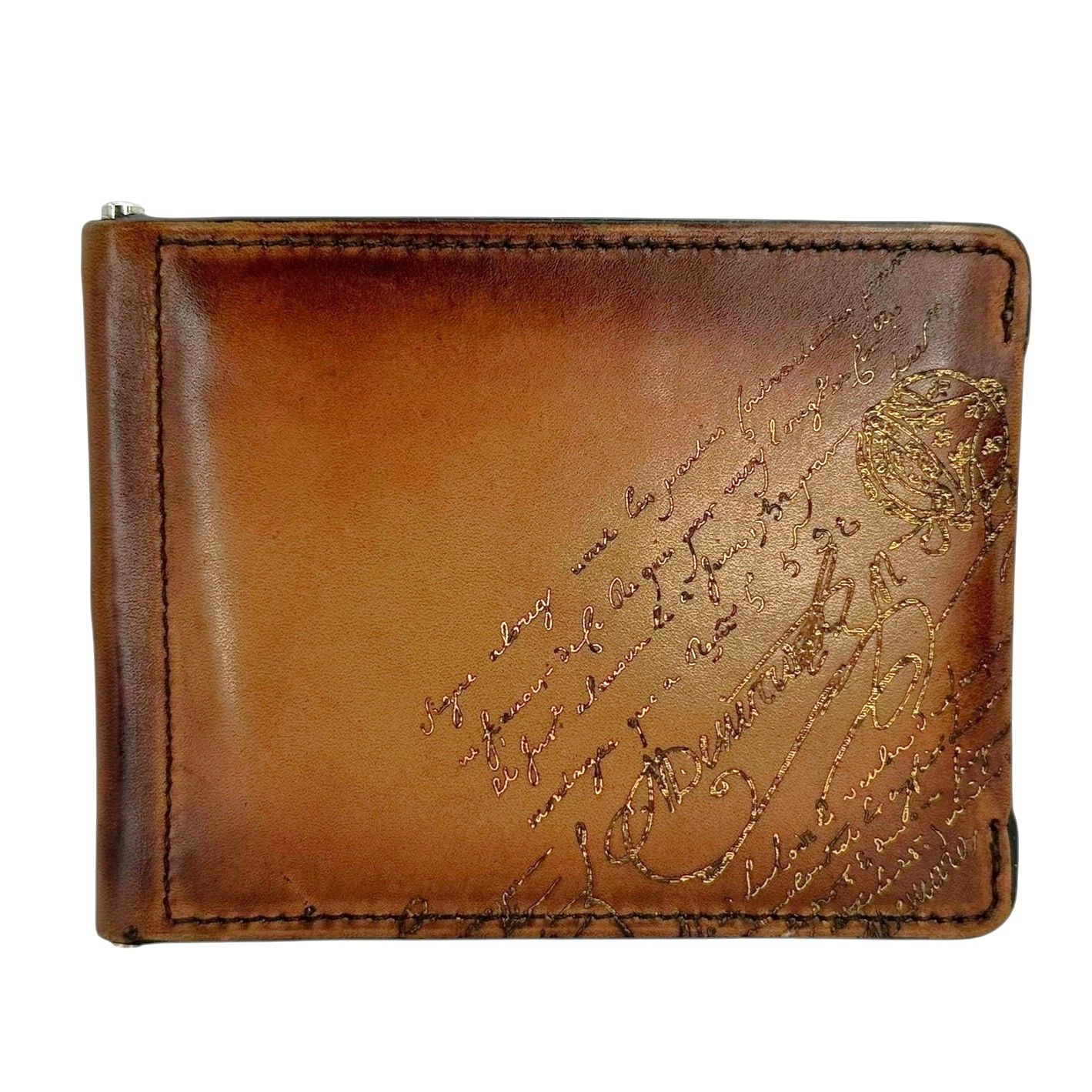 現行モデル 極美品 ベルルッティ ワパ ケース カリグラフィ ブラウン