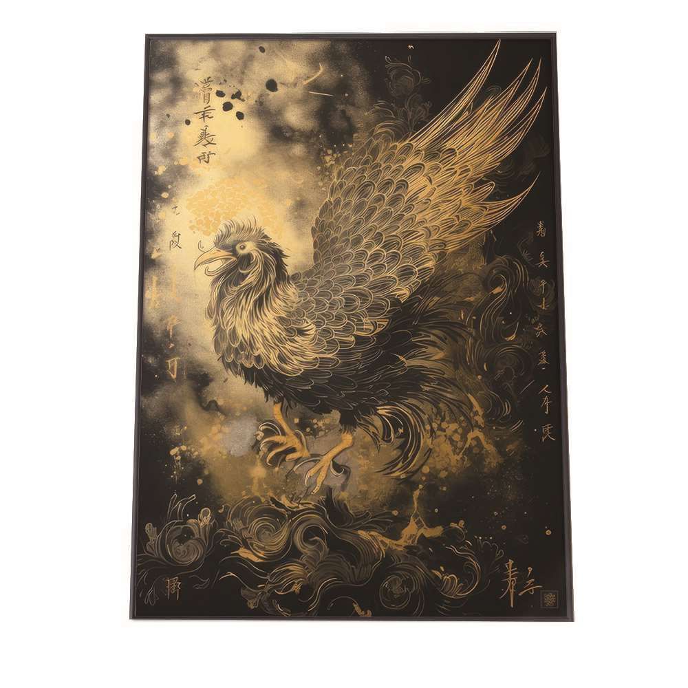 鷹の立体アート作品 【B1サイズ（約73x103cm）】【si-poster-412】鷹