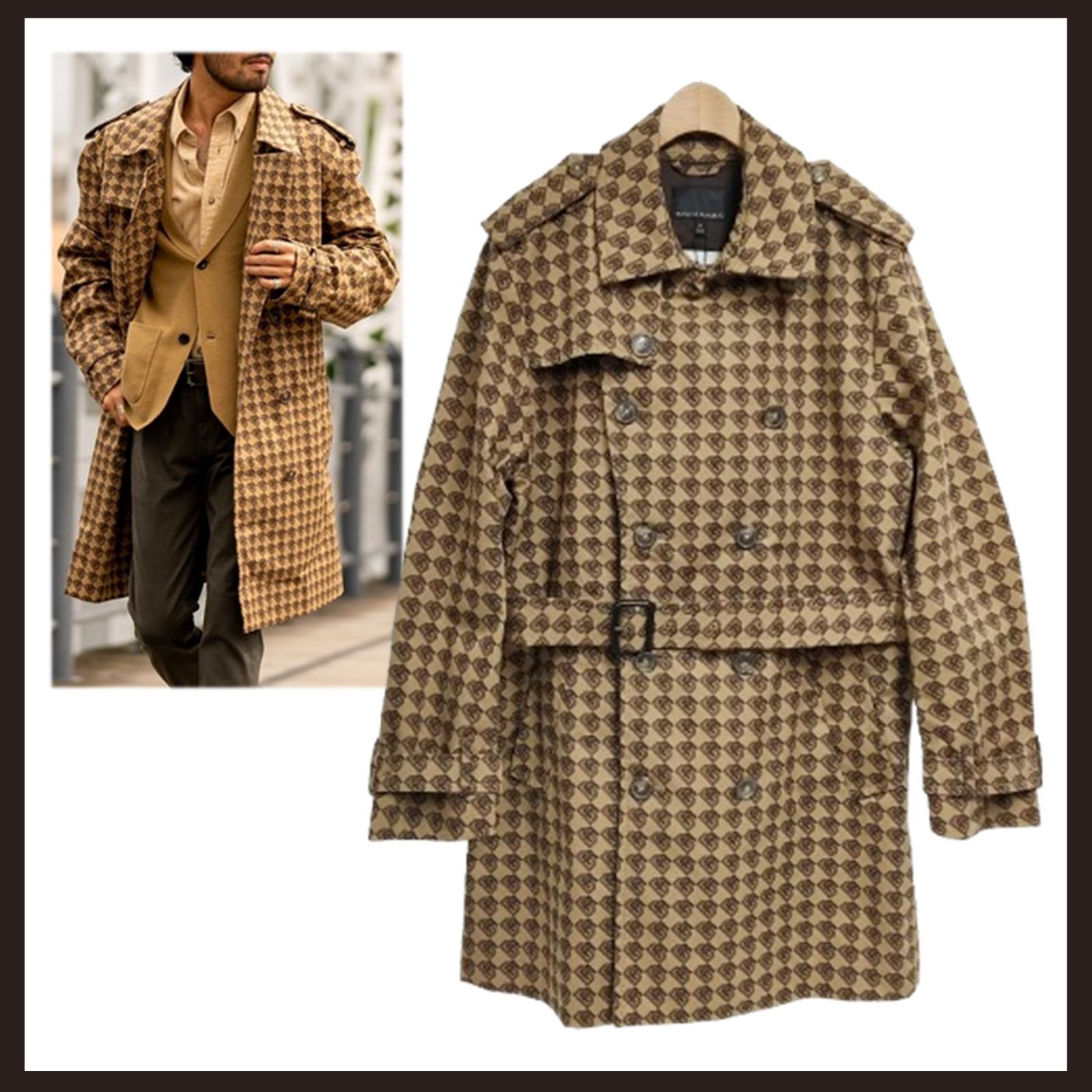 新品 未使用 バナナ リパブリック クラシックトレンチコート ブラウン