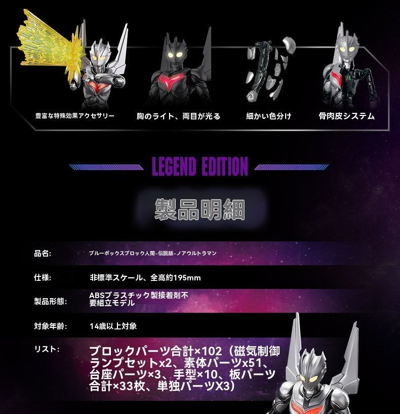 人気新作、正式ライセンス品 BLOKEES ウルトラ名鑑レジェンド版 ノア